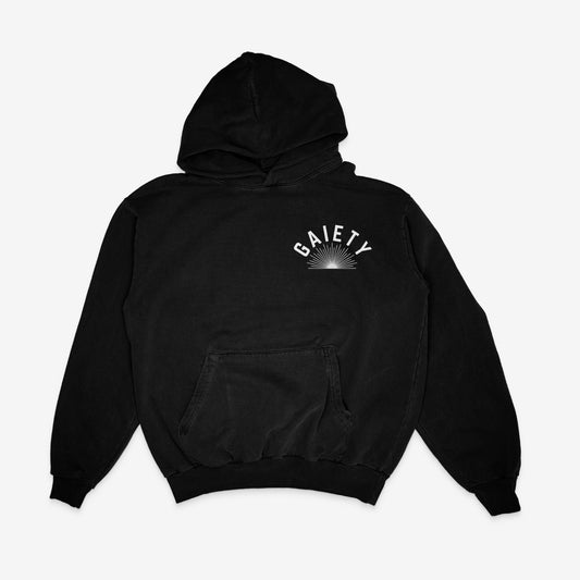 Natural Cotton Hoodie Black